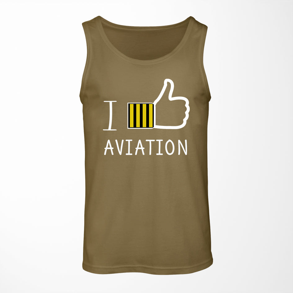 I Like Aviation Designed Tank Tops