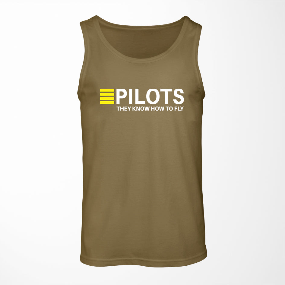 Pilots They Know How To Fly Designed Tank Tops