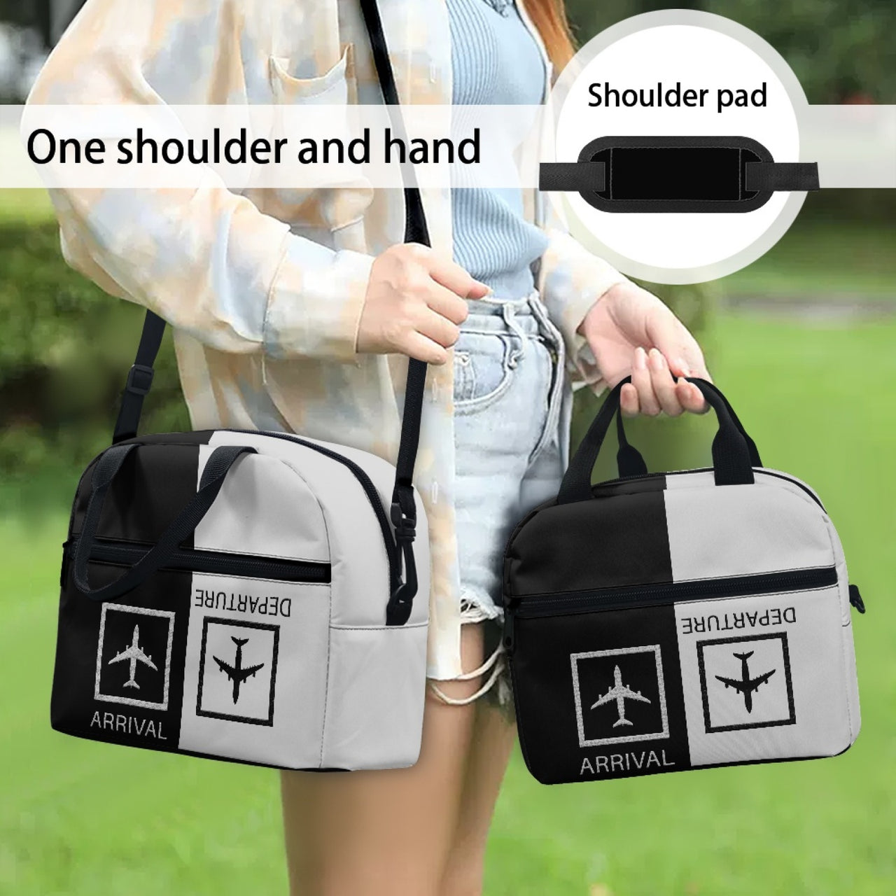 Arrival & Departures 2 Designed Lunch Bags