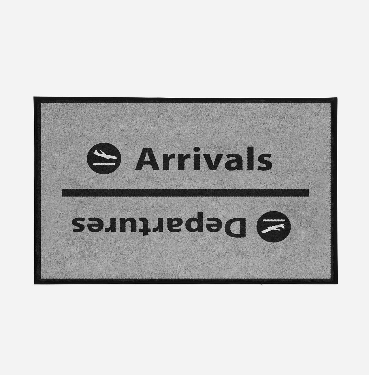 Arrival and Departures 4 (Gray) Designed Door Mats Aviation Shop 