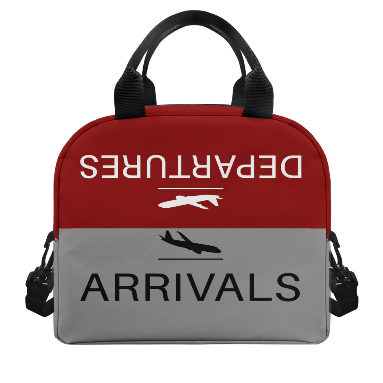 Arrival & Departures (Red) Designed Lunch Bags