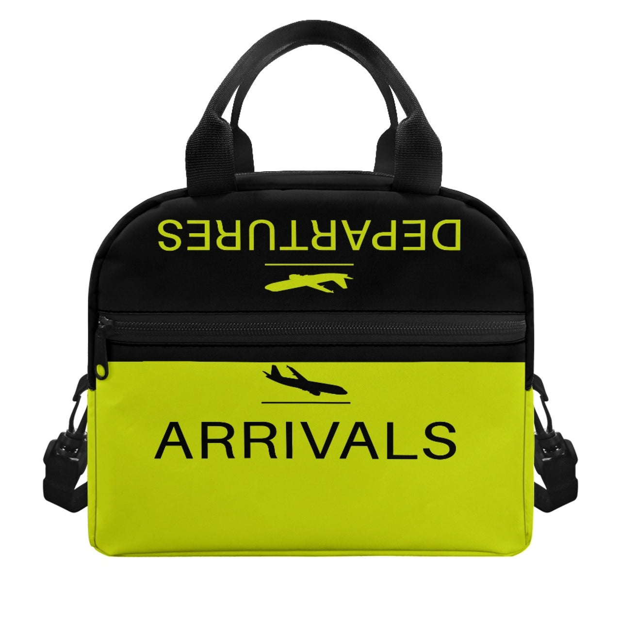 Arrival & Departures (Yellow) Designed Lunch Bags
