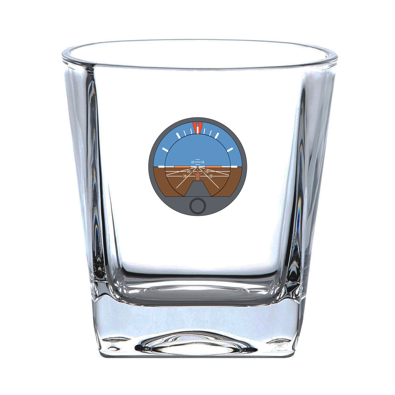 Artifial Horizontal Gyro Designed Whiskey Glass