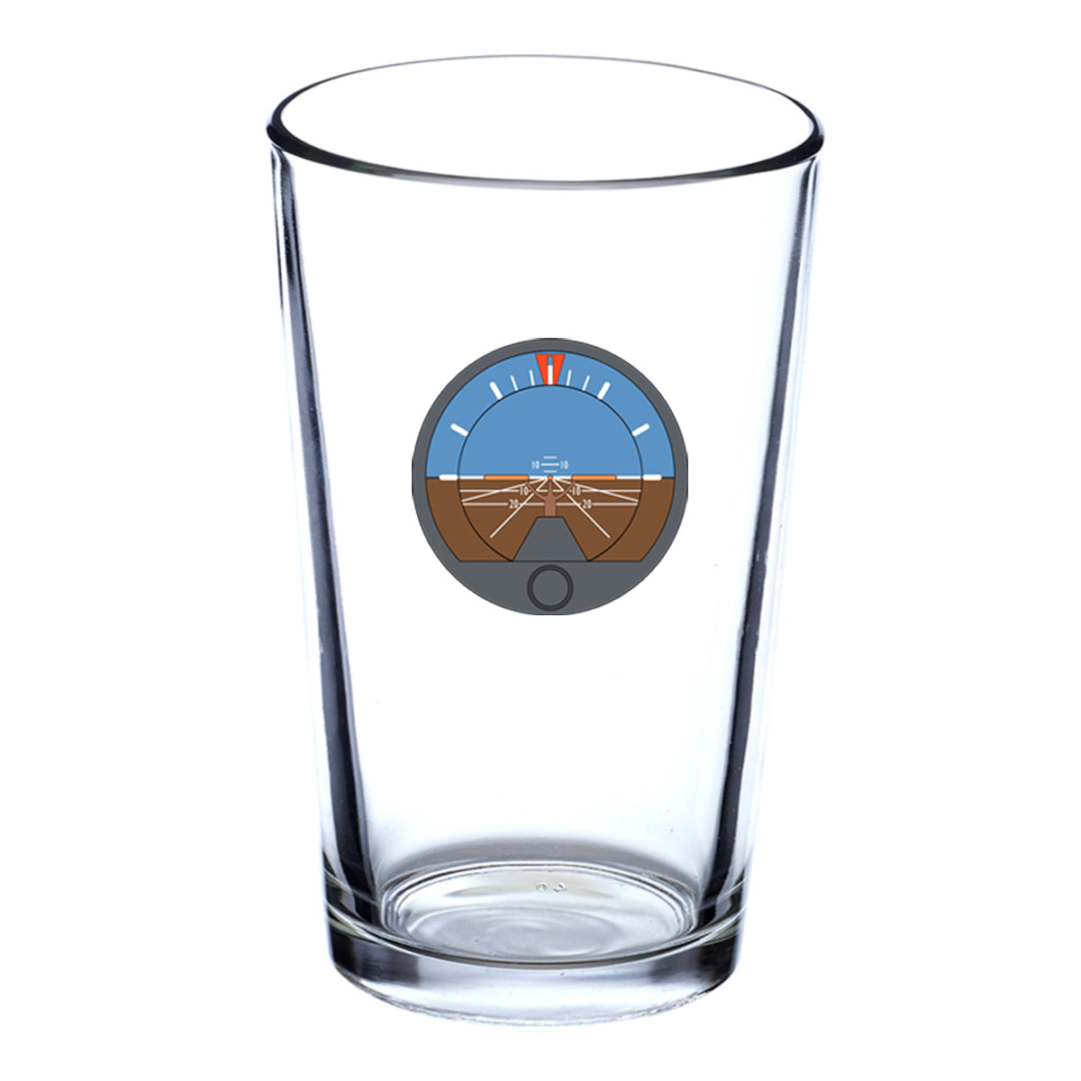 Artifial Horizontal Gyro Designed Beer & Water Glasses