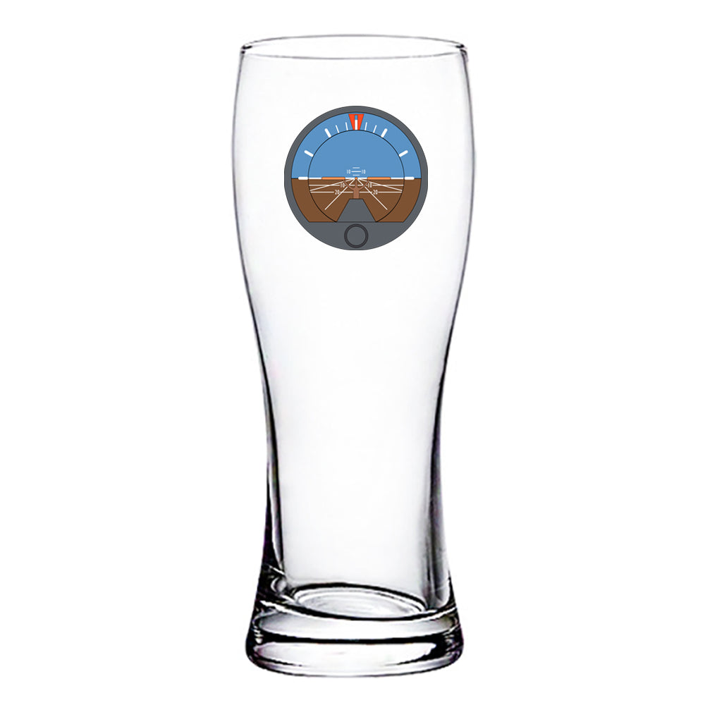 Artifial Horizontal Gyro Designed Pilsner Beer Glasses
