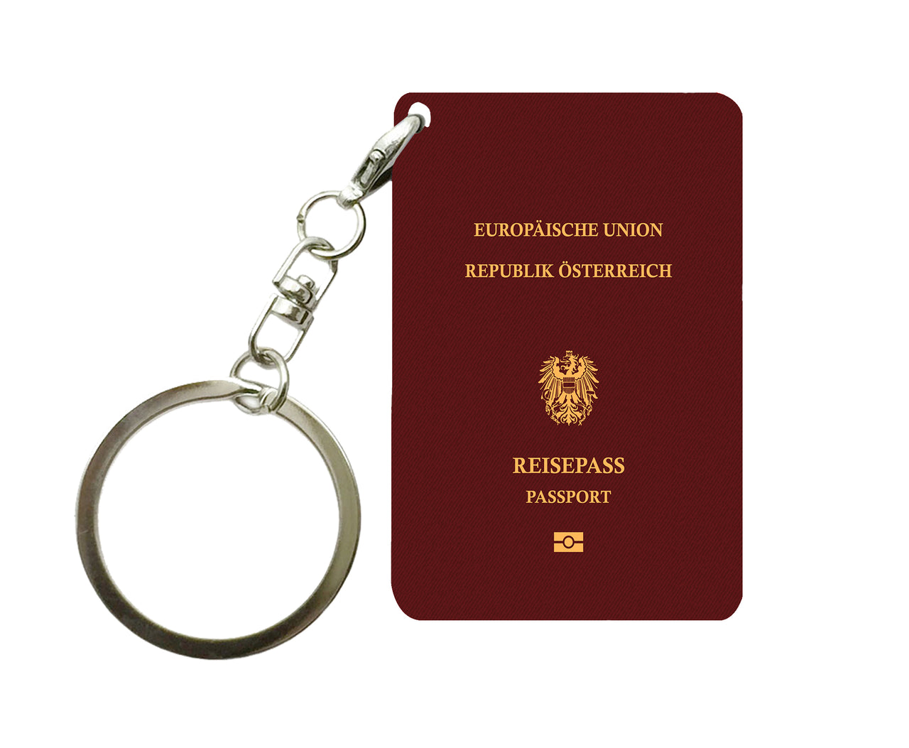 Austrian Passport Designed Key Chains