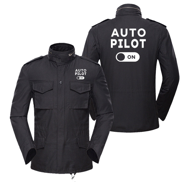 Auto Pilot ON Designed Military Coats