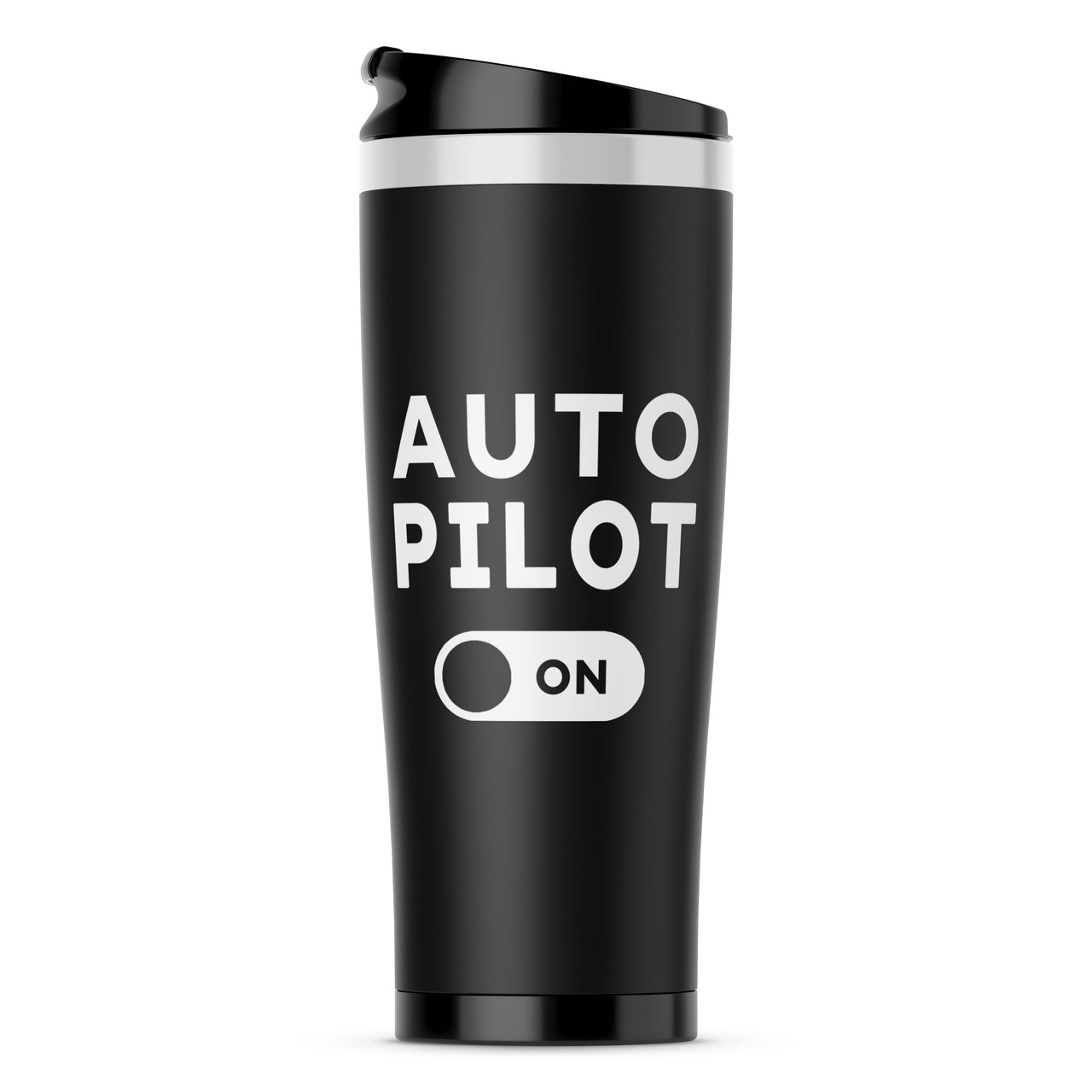 Auto Pilot ON Designed Travel Mugs