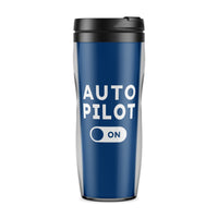 Thumbnail for Auto Pilot ON Designed Plastic Travel Mugs