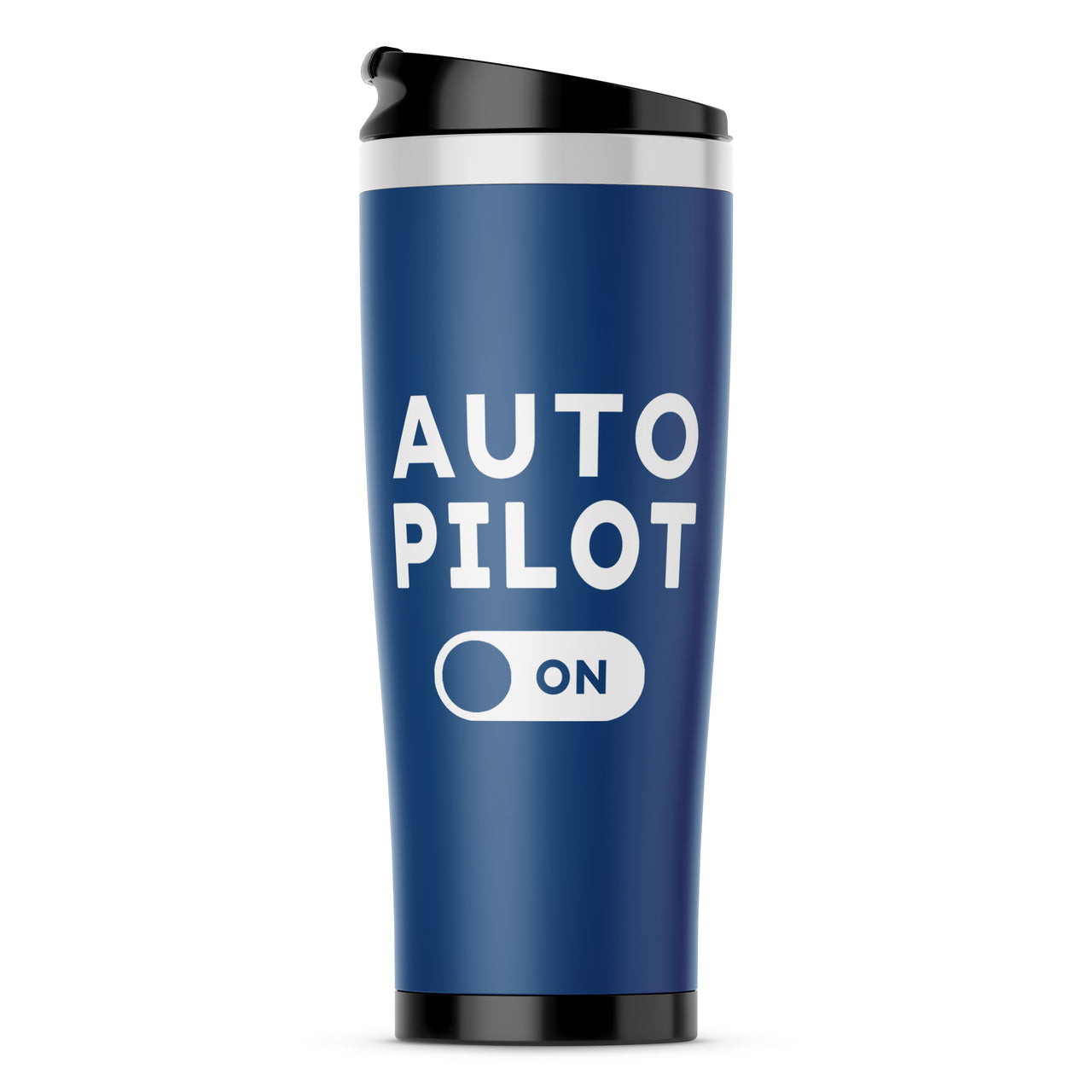 Auto Pilot ON Designed Travel Mugs