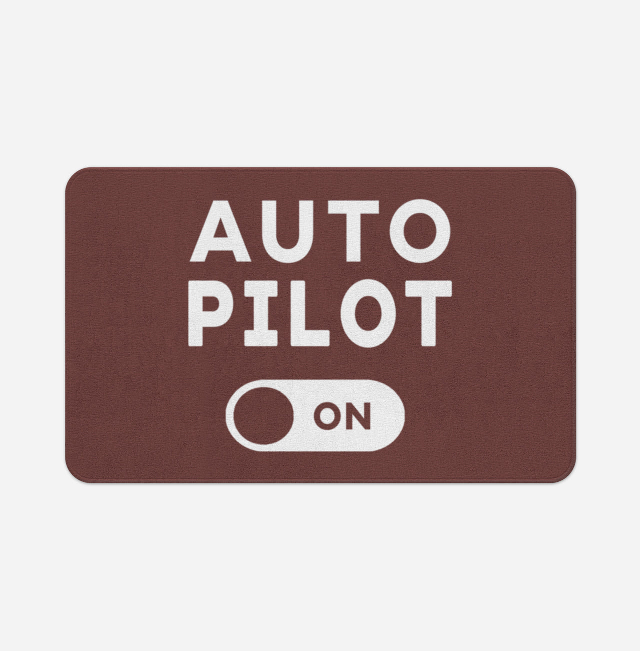Auto Pilot ON Designed Bath Mats