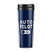 Thumbnail for Auto Pilot ON Designed Plastic Travel Mugs