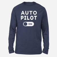 Thumbnail for Auto Pilot ON Designed Long-Sleeve T-Shirts