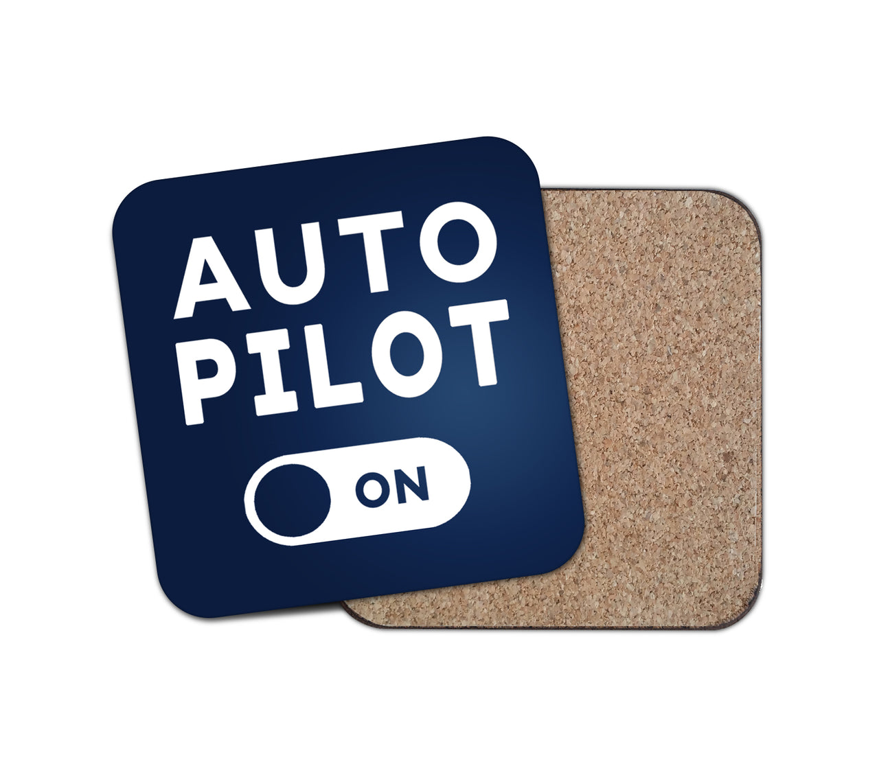 Auto Pilot ON Designed Coasters