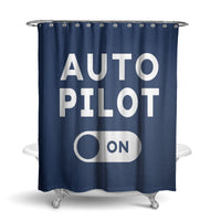 Thumbnail for Auto Pilot ON Designed Shower Curtains