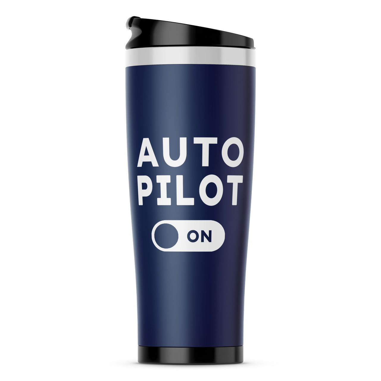 Auto Pilot ON Designed Travel Mugs