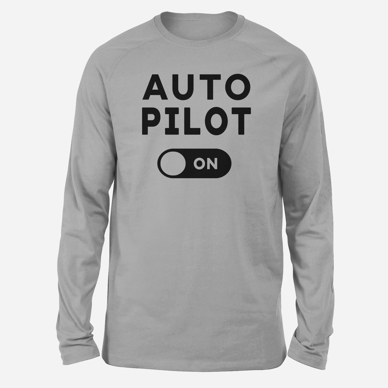 Auto Pilot ON Designed Long-Sleeve T-Shirts