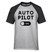 Thumbnail for Auto Pilot ON Designed Raglan T-Shirts
