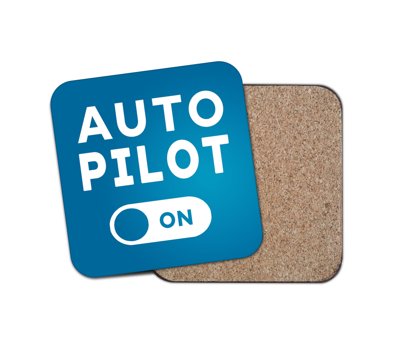 Auto Pilot ON Designed Coasters