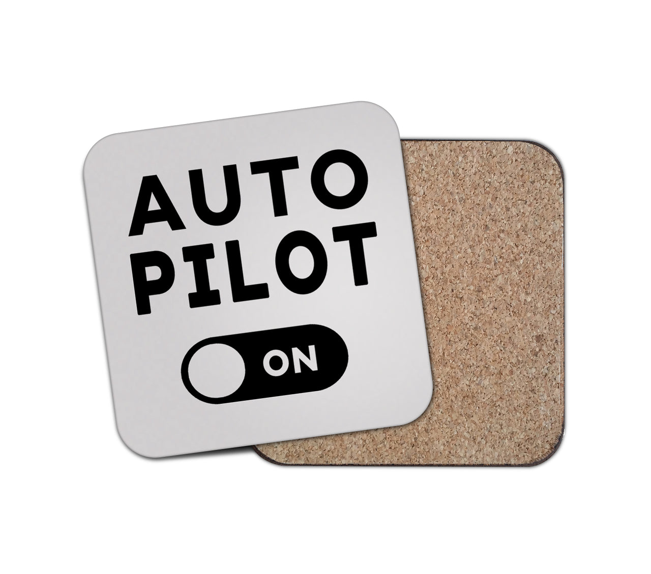 Auto Pilot ON Designed Coasters