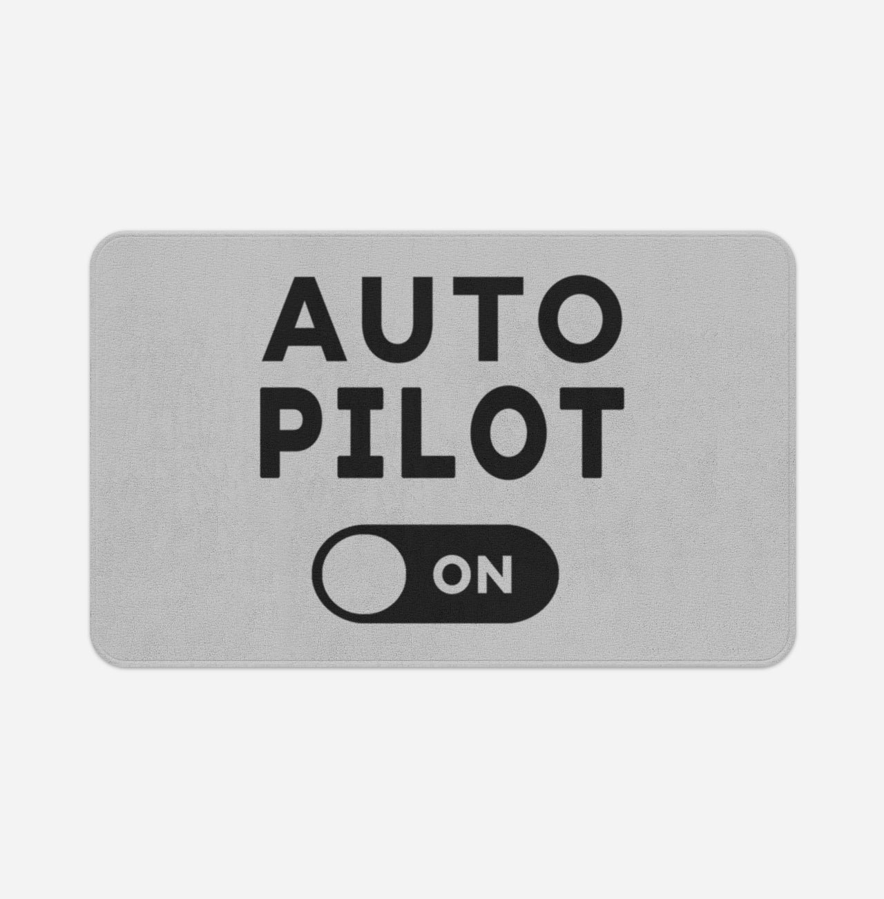 Auto Pilot ON Designed Bath Mats