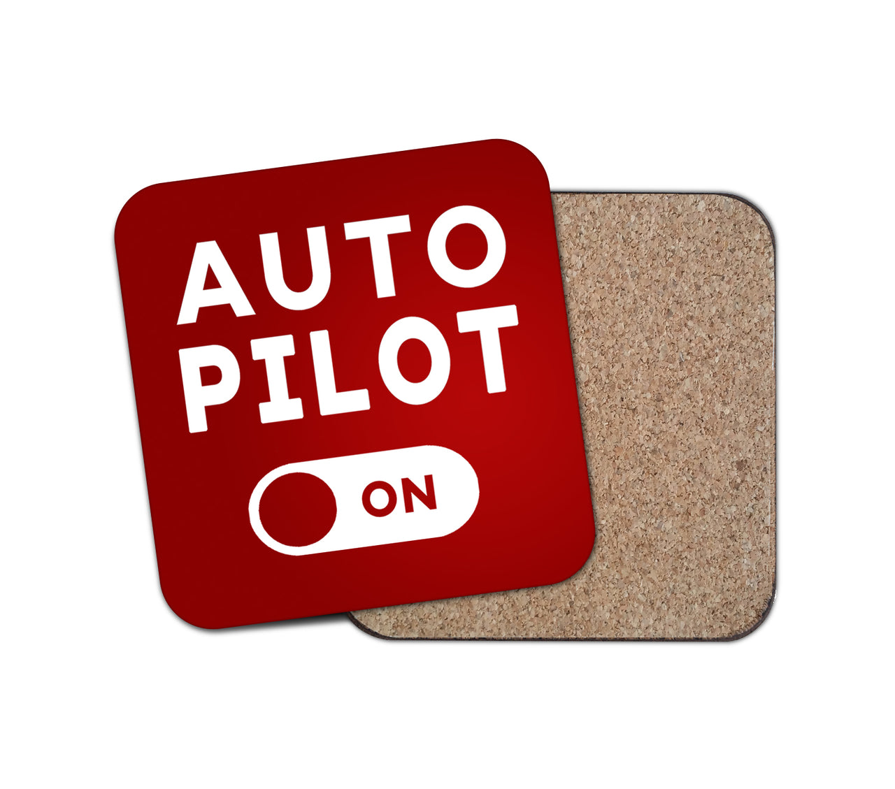 Auto Pilot ON Designed Coasters