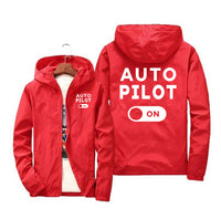 Thumbnail for Auto Pilot ON Designed Windbreaker Jackets