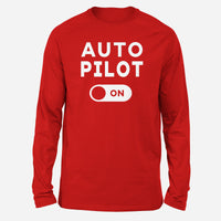 Thumbnail for Auto Pilot ON Designed Long-Sleeve T-Shirts