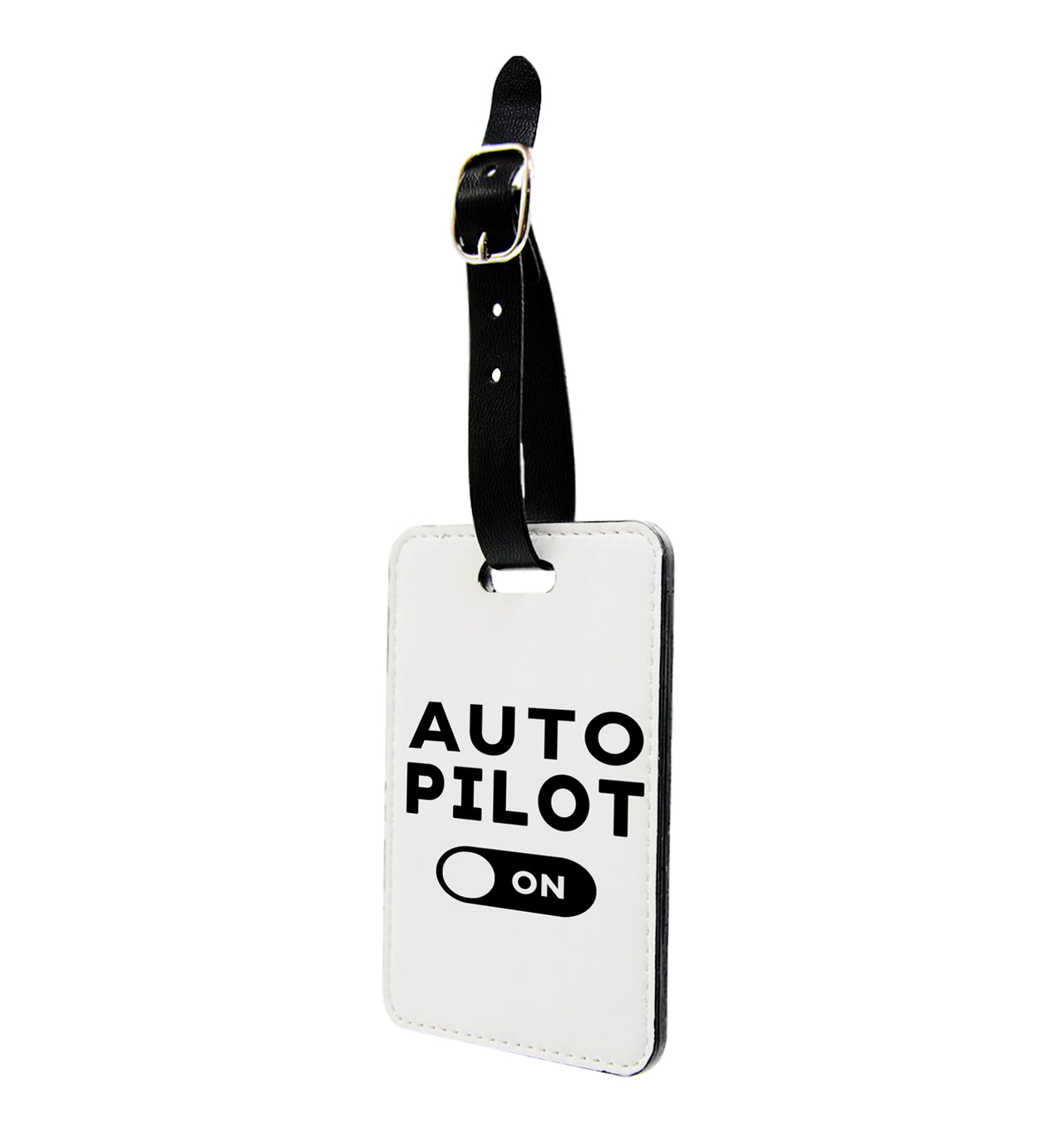 Auto Pilot ON Designed Luggage Tag