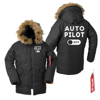 Thumbnail for Auto Pilot Off Designed Parka Bomber Jackets