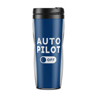 Thumbnail for Auto Pilot Off Designed Plastic Travel Mugs