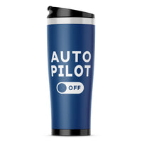 Thumbnail for Auto Pilot Off Designed Travel Mugs