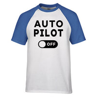 Thumbnail for Auto Pilot Off Designed Raglan T-Shirts