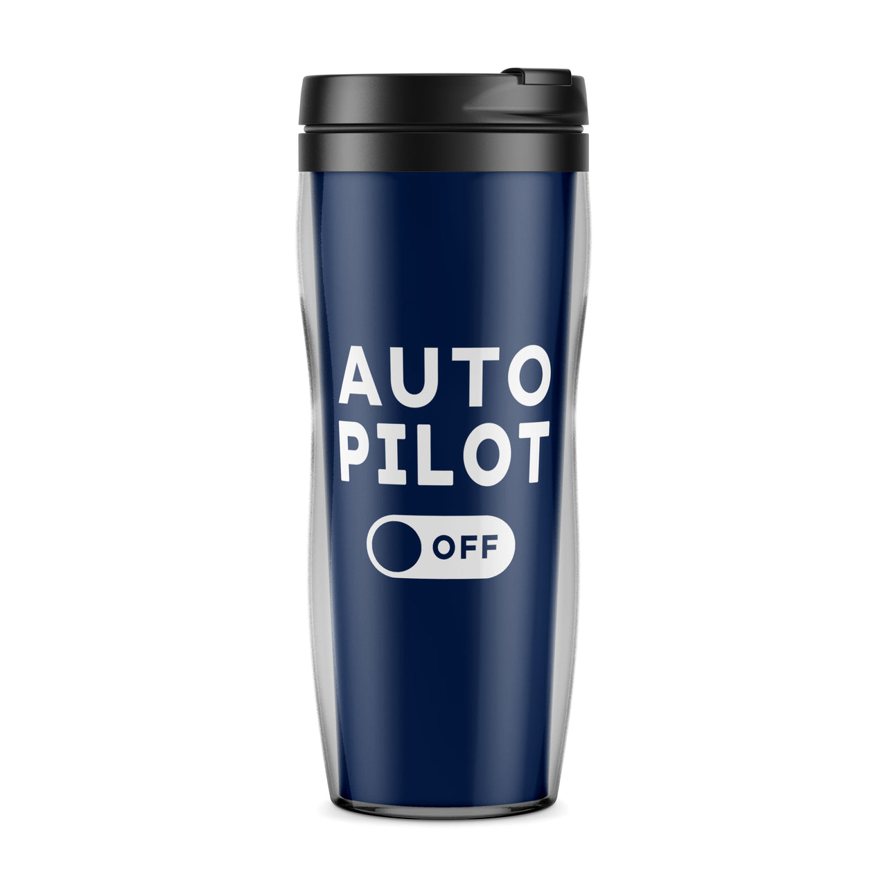 Auto Pilot Off Designed Travel Mugs