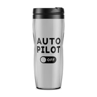 Thumbnail for Auto Pilot Off Designed Plastic Travel Mugs