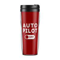 Thumbnail for Auto Pilot Off Designed Plastic Travel Mugs