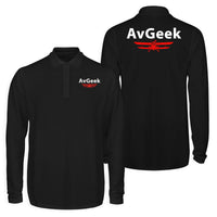 Thumbnail for Avgeek Designed Long Sleeve Polo T-Shirts (Double-Side)