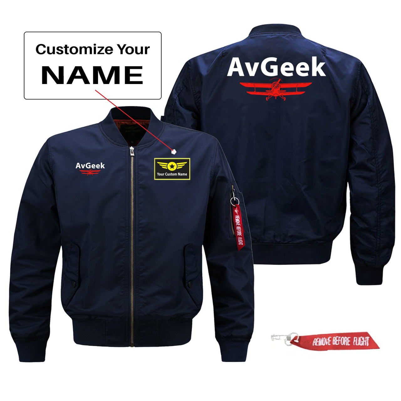 Avgeek Designed Pilot Jackets (Customizable)