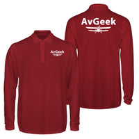 Thumbnail for Avgeek Designed Long Sleeve Polo T-Shirts (Double-Side)