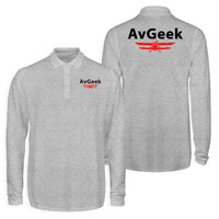 Thumbnail for Avgeek Designed Long Sleeve Polo T-Shirts (Double-Side)