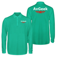 Thumbnail for Avgeek Designed Long Sleeve Polo T-Shirts (Double-Side)