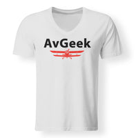 Thumbnail for Avgeek Designed V-Neck T-Shirts