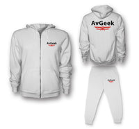 Thumbnail for Avgeek Designed Zipped Hoodies & Sweatpants Set