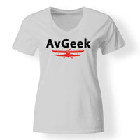 Thumbnail for Avgeek Designed V-Neck T-Shirts