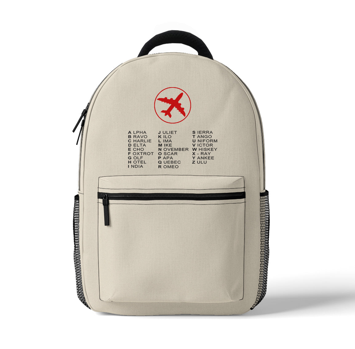Aviation Alphabet 2 Designed 3D Backpacks