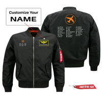 Thumbnail for Aviation Alphabet 2 Designed Pilot Jackets (Customizable)