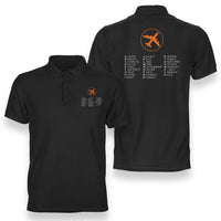 Thumbnail for Aviation Alphabet 2 Designed Double Side Polo T-Shirts