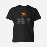 Thumbnail for Aviation Alphabet 2 Designed Children T-Shirts