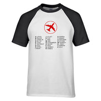 Thumbnail for Aviation Alphabet 2 Designed Raglan T-Shirts