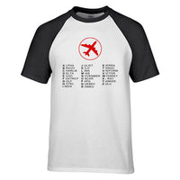 Thumbnail for Aviation Alphabet 2 Designed Raglan T-Shirts